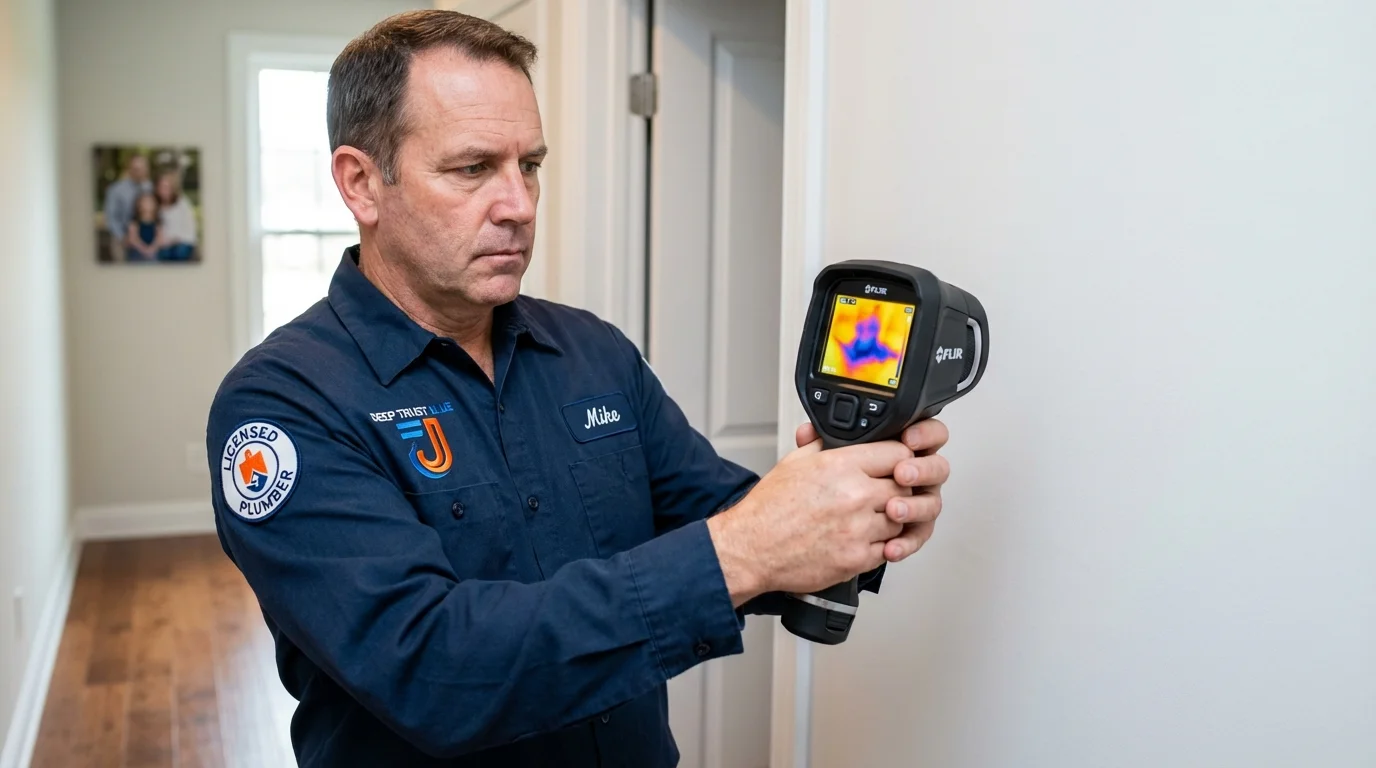 Thermal imaging leak detection by Johns Plumbing LLC in Canal Fulton